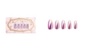 Tip Beauty Raspberry Ripple Luxury Artificial Nail, Set of 24